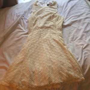 Cream lace dress